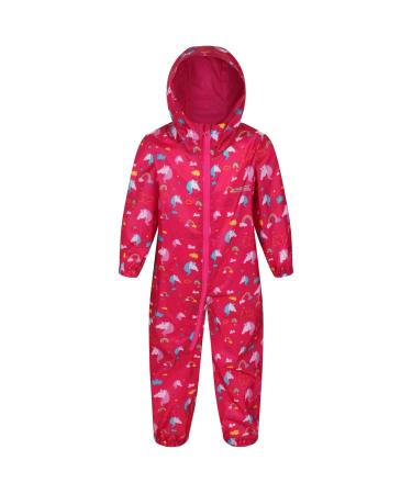 Regatta Unisex Kids Puddle Iv All-in-One Suit 36-48 months Unicorn (Pink)