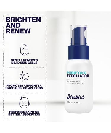 Freebird Scalp Exfoliator 30mL - Purifying & Soothing Cleanser for Sensitive Skin Anti-Pore Clogging Paraben Free Travel Size - Buy Online on GoSupps.com