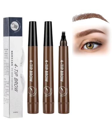 Lacisonpen Microblading Eyebrow Lacison Eyebrow Matezis Eyebrow Fine-Stroke Long Lasting Waterproof And Smudge-Proof Natural Eyebrow Makeup (2Dark brown)