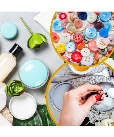 24 Pieces Aluminum Tin Jars 60ml Empty Cosmetic Container Pots Silver Round Cosmetic Tin Jars Aluminum Round Cans with Screw Lids for Cream Lotion Powder Lip Balm Salve Sample Makeup Storage - Buy Online on GoSupps.com