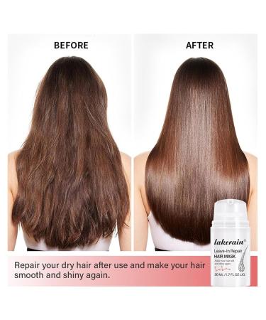 Leave-In Repair Hair Mask | Vegan Collagen for Softening & Restoring Shine | Hydrating Treatment for Dry & Damaged Hair | Split Ends Solution - Buy Online on GoSupps.com