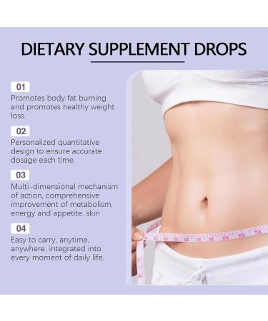 rabuu Fat Burning Dietary Supplement Drops Energy Boost & Metabolism Support Easy To Use Drops For Weight Management - Buy Online on GoSupps.com