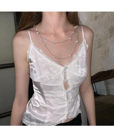 OralGos Fashion Double Strand Necklace - Charm Sweater Chain for Parties & Weddings - Long Plastic Necklace - Buy Online on GoSupps.com