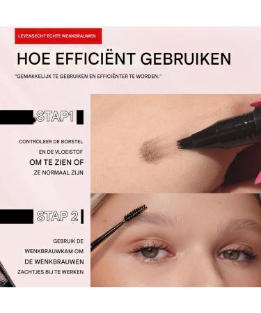 Eyebrow Pencils for Women Pen For Natural Eyebrows Makeup Ultrafine Tip Liquid Color 14ml Makeup for Daily Activities such as Work Sports Dating and Travel 02 Tawny Brown - Buy Online on GoSupps.com