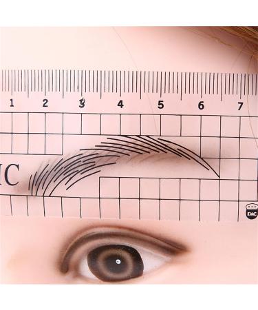 XROLAND Eyebrow Ruler Plastic Eyebrow Ruler Nose Positioning Eyebrow Grooming Ruler Eyebrow Stencil Makeup Microblading Measuring Shaper Tool - Buy Online on GoSupps.com