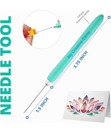 4 Pack Paper Quilling Tools Set with Slotted Tools, Needle, Tweezer, and Storage Box - Buy Online on GoSupps.com