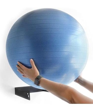 Meollo Wall Bracket for Pilates Ball - 100% Carbon Steel - Black - 2 Units | Fitness Yoga Balance Physiotherapy & Pregnancy - Buy Online on GoSupps.com