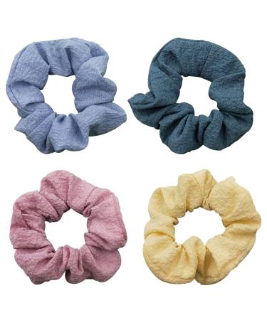 Androxeda 4 pieces hair tie hair rings women ponytail holder hair band elastic hair tie for women or girls hair accessories