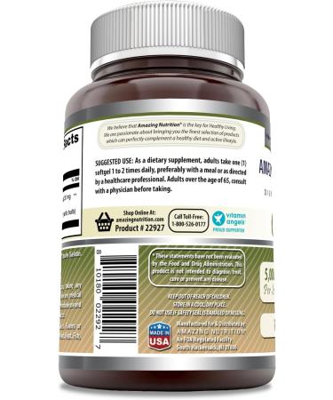 Amazing Formulas Garlic Supplement | 50 Mg Concentrate (100:1) | 5000 Mg Equivalent | 120 Softgels | Non-GMO | Gluten-Free | Made in USA - Buy Online on GoSupps.com