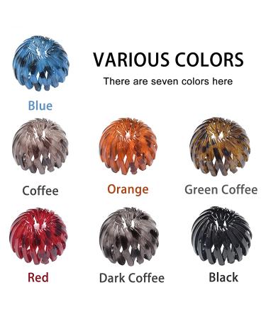 7 Pcs Birds Nest Hair Clips Hair Claw Clamps Bun Makers Ponytail Holder Comb Hair Bands Accessory (Style 1) - Buy Online on GoSupps.com