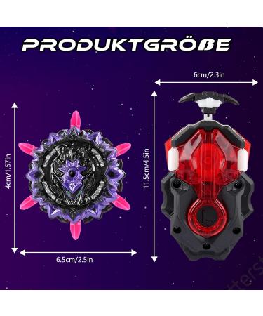 ACEBWHTOY Bey Burst Turbo Blade Set | 4D Metal Fusion Martial Cords | Gyroscope Toy for Kids Teens & Adults - Perfect Gift! - Buy Online on GoSupps.com