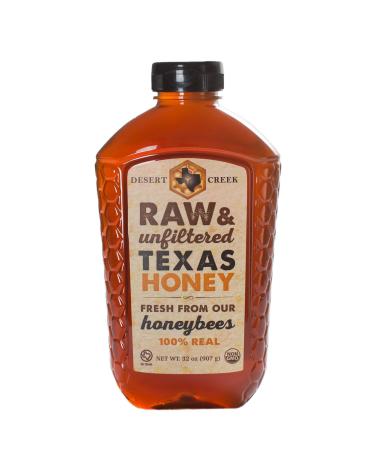 Desert Creek Honey Raw, Unfiltered, Unpasteurized Texas Honey, 2 lb., 32 oz. 32 Ounce (Pack of 1)