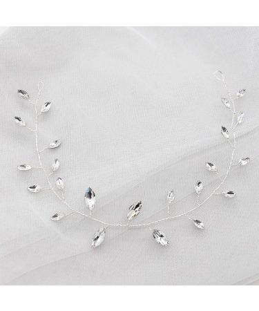 Prosy Bridal Wedding Hair Vines - Silver Crystal Headbands & Rhinestone Headpieces for Women & Girls - International Shipping Available - Buy Online on GoSupps.com