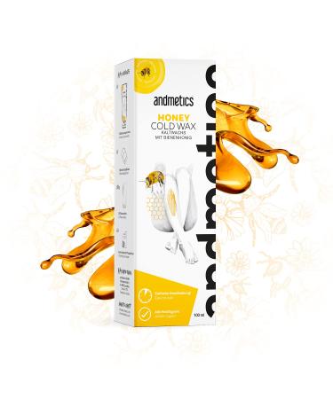 andmetics honey cold wax |With real bee honey |Application of entire body |For up to 4 weeks of smooth skinSuitable for sensitive skin100 g honey cold wax |With easy to use applicator