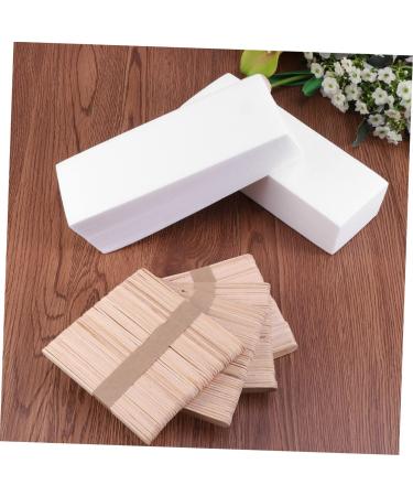 PopetPop 400 STK Wooden Crafting Wax Strips | Gentle Hair Removal Depilatory Paper & Waxic Pencil | Perfect for Face Waxing - 400pcs - Buy Online on GoSupps.com
