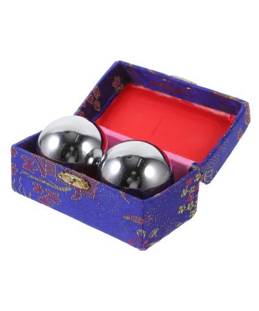 Collbath 2 pieces fitness handball for older people Sort massage balls practical balls hand relaxation balls handballs massage balls ironball hand exercise massage balls hand