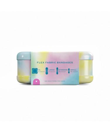 Welly Bandages - Fun Adhesive Flexible Fabric Bravery Badges | Colorful First Aid Tin for Cuts & Scrapes | 48 Count Tie Dye Patterns - Shop Internationally - Buy Online on GoSupps.com
