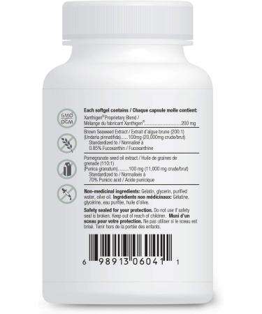 Herbal Magic XanthaLean Supplement Without Caffeine with Brown Seaweed & Pomegranate in Olive Oil Vegetable Capsules High Potency Fucoxanthin - Buy Online on GoSupps.com