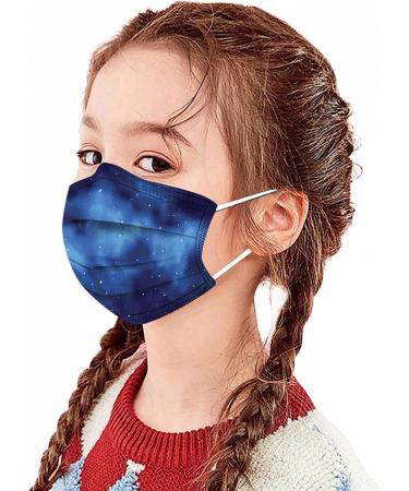 50pc Kids Disposable_Mask 3 Ply Kids Face_Masks for Protection Anti Dust Face Mouth Filter Tools for Children School - Buy Online on GoSupps.com