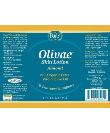 Olivae Skin Lotion & Massage Oil 8 oz. - Hydrating and Nourishing Formula - Buy Online on GoSupps.com