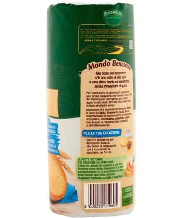  Buitoni Buitoni Granfetta del Benessere Vitality Biscuits 40 Biscuits with Calcium Iron and Vitamins 300 g Set of 6 - Buy Online on GoSupps.com