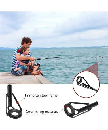 Taiyyi 16-Piece Rod Tips Repair Set | Stainless Steel Replacement Kit for Fishing Rods | Ceramics Guide Rings for Freshwater & Saltwater Fishing - Buy Online on GoSupps.com