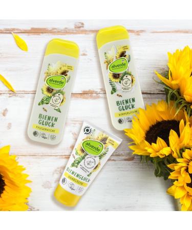 Buy alverde NATURAL COSMETICS Bee Happiness Body Lotion - Organic Sunflower & Olive Oil 250ml (Limited Edition) for Radiant Skin | International Shipping Available - Buy Online on GoSupps.com