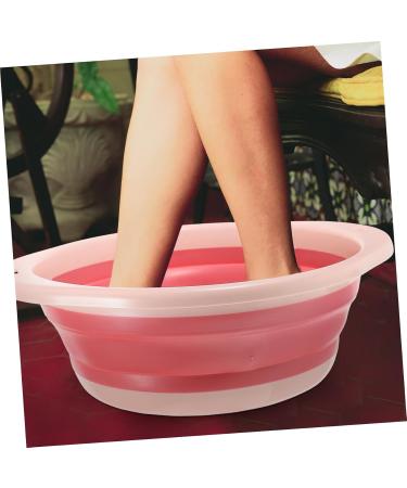 PLAFOPE 1pc Folding Washbasin Foldable Basin Foldable Washbasin Wash Basin Bathroom Basin Washing Basin Cleaning Basin for Home Bathroom Supply Portable Washbasin Dormitory Supply 32X32X12CM Pink - Buy Online on GoSupps.com