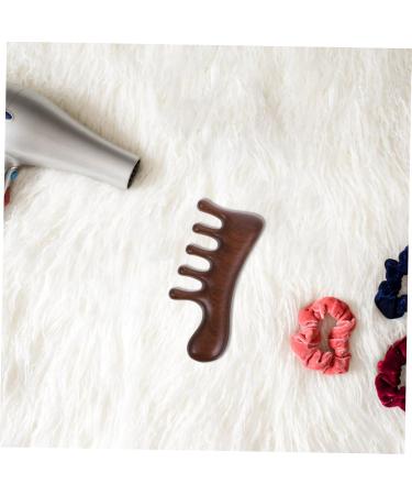 Gradeneve Sandalwood Comb - Portable Wooden Hair Comb for Curly Hair & Scalp Care | Wide Tooth Ridge Comb for Hair Pimples - Buy Online on GoSupps.com