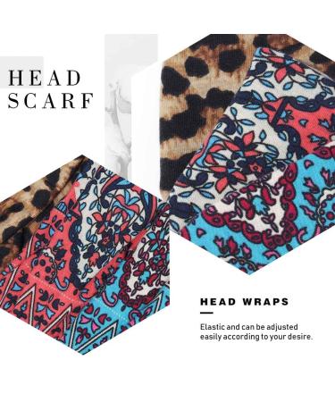 Buy 3-Piece Boho Leopard Elastic Hair Bands for Workout & Yoga | Stylish Hair Accessories for Women & Girls - Buy Online on GoSupps.com