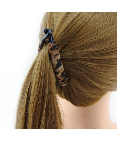 Shop Meilliwish Noble Leopard Banana Hair Clip for Women & Girls - Elegant Brown Hair Accessory - Buy Online on GoSupps.com