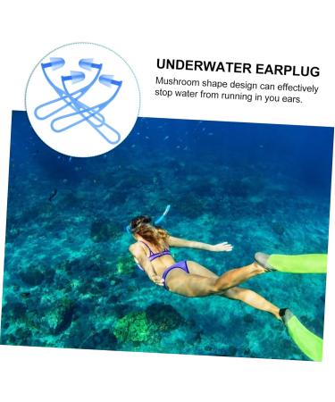 4 Pairs Waterproof Silicone Earplugs for Swimming - Corded Underwater Earplugs | Pack of 1 - Buy Online on GoSupps.com