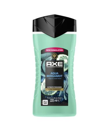 AXE - Shower Gel - Prestige Collection - Aqua Bergamot - 12 hours of freshness - Bergamot sage and juniper fragrance - 100% plant-based moisturizing agents - 1 x 225ml