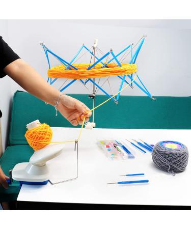 SolidGnik Hand Operated Yarn Ball Winder Set with Knitting Needles - 4 Ounce Capacity - Buy Online on GoSupps.com