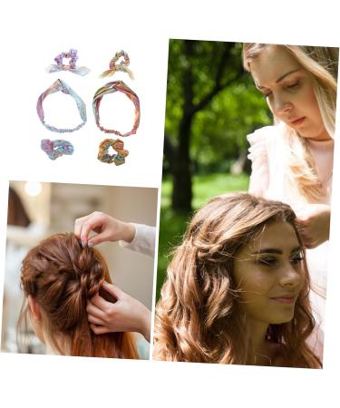 FRCOLOR 2 Sets Elastics Hair Bands Ponytail Holders Elastic Hair Front Bumper Sticker Hair Scrunchies Hair Accessory for Girls Hair Accessories Fabric Rabbit Ears Women's Suit - Buy Online on GoSupps.com