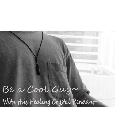 XIANNVXI Crystal Hexagonal Point Necklace - Natural Amethyst Gemstone Pendant for Men and Women | Adjustable Rope Reiki Jewelry - Buy Online on GoSupps.com