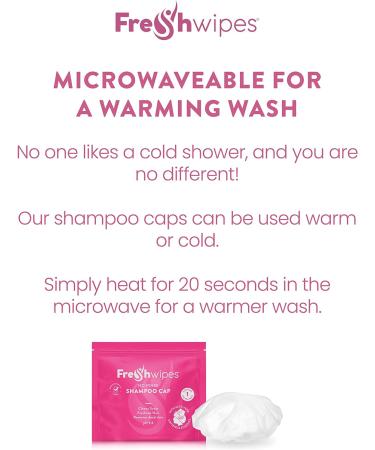 FreshWipes Shampoo Cap - Microwaveable Hat with Conditioner for Elderly and Disabled - No Rinse Hair Washing Solution - 1 Count - Buy Online on GoSupps.com