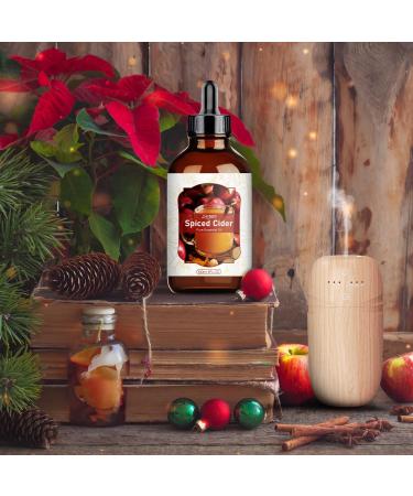 SALUBRITO Spiced Cider Essential Oil 120ml - Pure & Natural Aromatherapy Oil for Diffuser, Skin, Headache Relief, Sleep - Strong Scent for Candle & Soap Making - Buy Online on GoSupps.com