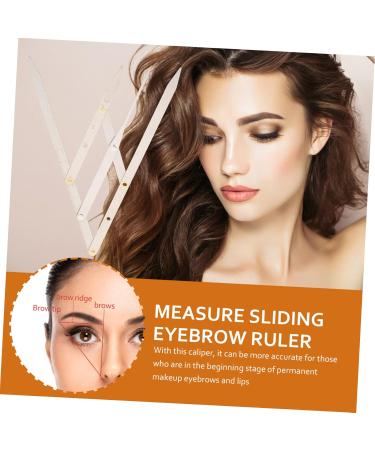 Healvian 3 Pcs Second Generation Scale Make up Kits Eyebrow Shaping Kit Stainless Steel Ruler for Eyebrow - Buy Online on GoSupps.com