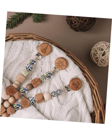 EXCEART 100 Pcs Leopard Print Silicone Bead Set for Pacifier Chain - Baby Safe - 1.5X1.5X1.5CM - Buy Online on GoSupps.com