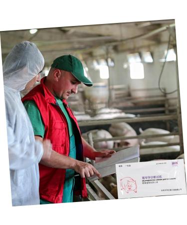 FRCOLOR 6 Pcs Pregnant Tester Pig Pregnancy Test Strips Livestock Testing Paper Animal Pregnancy Test Tools Sow Pregnancy Test Strips Farm Testing Tool White Plastic Accessories Whitex3pcs 1 count (Pack of 1) - Buy Online on GoSupps.com