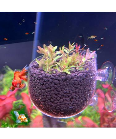 Vtinyeal Aquarium Plant Keep Cup - 2 Pieces Water Plant Pot with Suction Cups | Aqua Decoration & Accessories - Buy Online on GoSupps.com