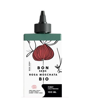Bon Sens BIO Rosehip Oil for Face and Skin 100 Pure and Organic AntiAging Hair Scars and Stretch Marks Oil Rich in Vitamin C Omega 3 Vitamins E + A Retinol 100ml