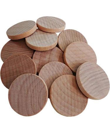 1 Inch Natural Wood Slices - 60 Pack for DIY Arts & Crafts Projects | Unfinished Round Wood Coins - Buy Online on GoSupps.com