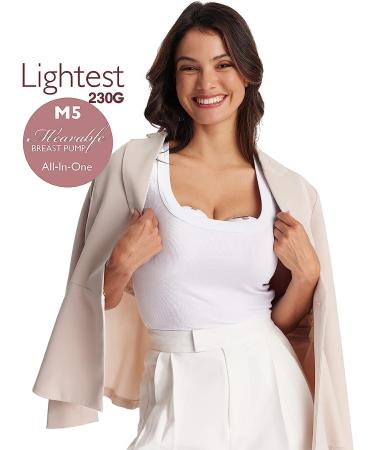 Momcozy M5 Hands Free Wearable Breast Pump - Electric & Portable Double-Sealed Flange with 3 Modes, 9 Levels - 24mm (2 Red) - Buy Online on GoSupps.com