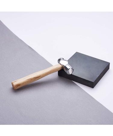 BENECREAT 6 Long Iron Jewelry Making Hammer Set with Wood Handle and Rubber Bench Block - Ideal for Jewelry Making and Metal Smithing - Buy Online on GoSupps.com