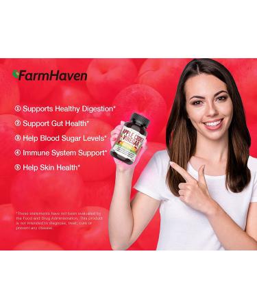FarmHaven Apple Cider Vinegar Capsules with Mother 1390MG + Ginger | Digestion Support | 90 Count - Buy Online on GoSupps.com