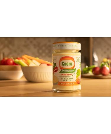 Cuore Italian Mayonnaise Vegetable Based Condiment 180g No Eggs! Vegan! - Buy Online on GoSupps.com