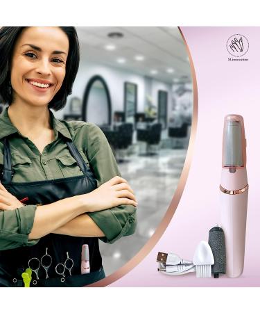 Electric Callus Remover for Feet - Cordless Foot File Set with Fine & Coarse Roller - Pedicure Tools and Exfoliator Supplies for Smooth Skin - Dead Heel Skin Remover - Buy Online on GoSupps.com