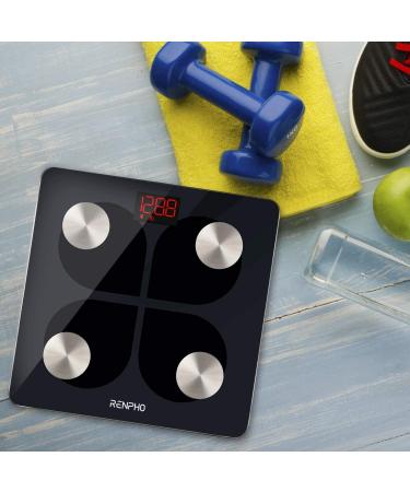 RENPHO Rechargeable Smart Scale - Digital Weight & Body Fat Monitor with Bluetooth Sync - 396 lbs Capacity - Buy Online on GoSupps.com